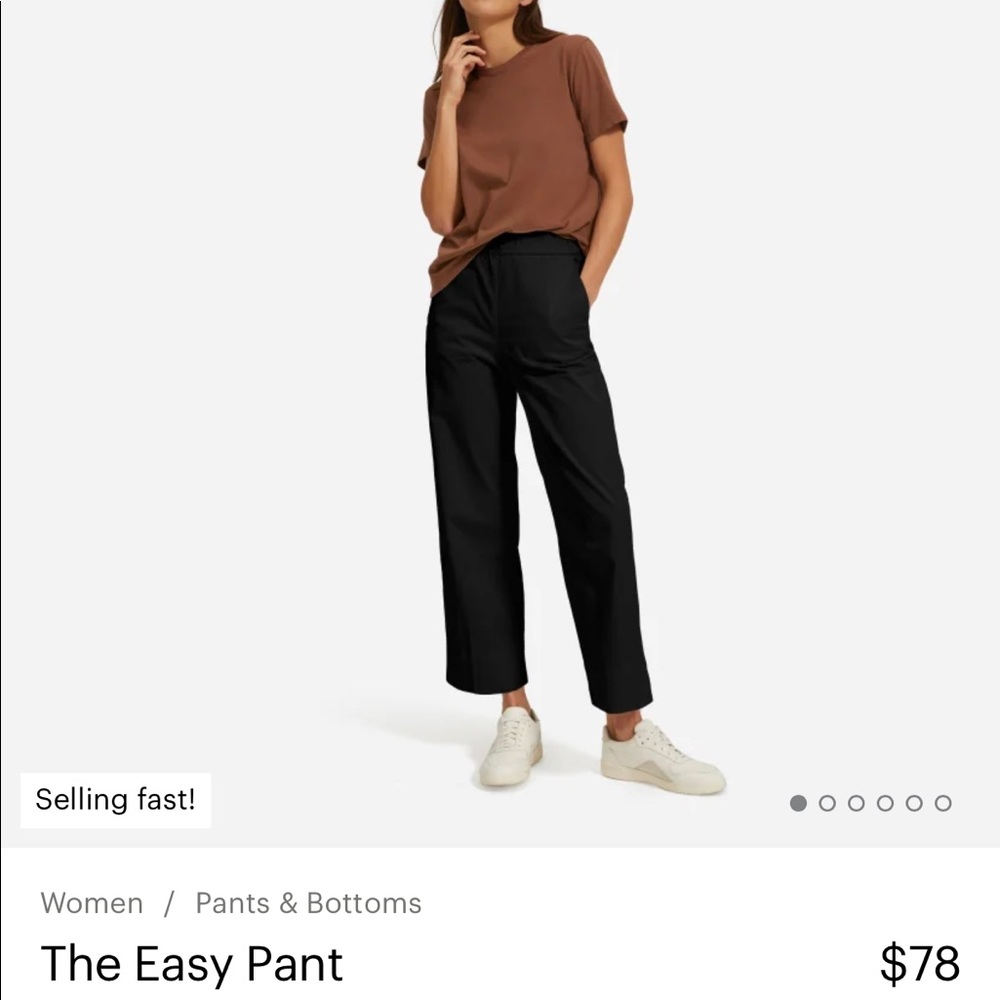 Everlane Easy Pant - Size 6 - Black